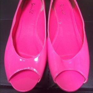 Hot pink sandals